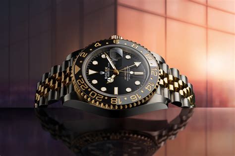 rolex gmt 2 black and grey|all black rolex gmt.